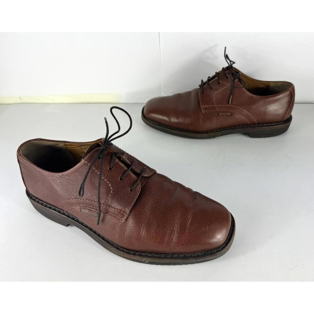 MEPHISTO 'Marlon' Brown Plain Toe Derby Oxfords Size US 7